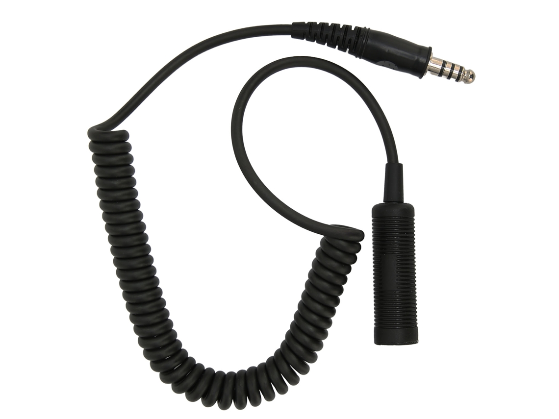 Cable De Extensión Para Auriculares De Radio De Helicóptero U-92a/u A U-174/u, Plug And Play Mono.