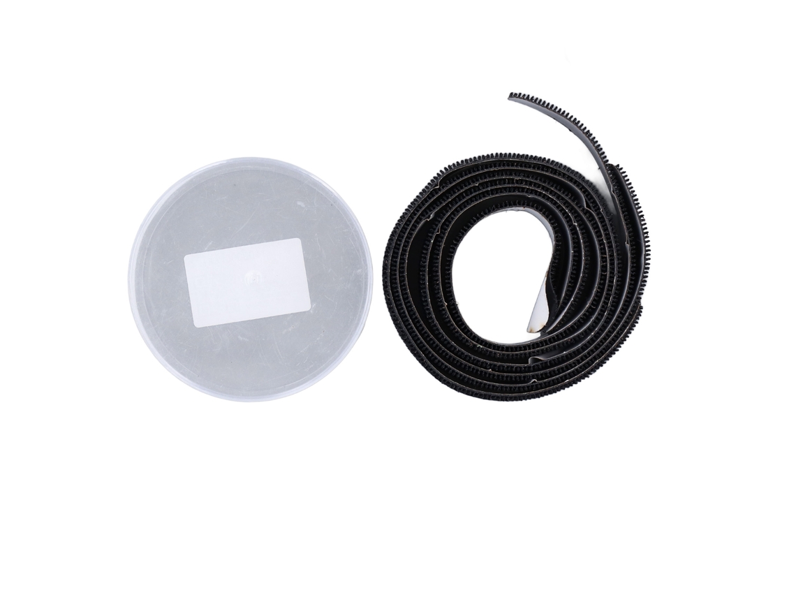Jinwei-20263pcs Cinta Protectora Para Cabeza De Raqueta De Tenis 37mm Nylon Hook And Loop Guard Tape Para Recoger Pelotas Negro