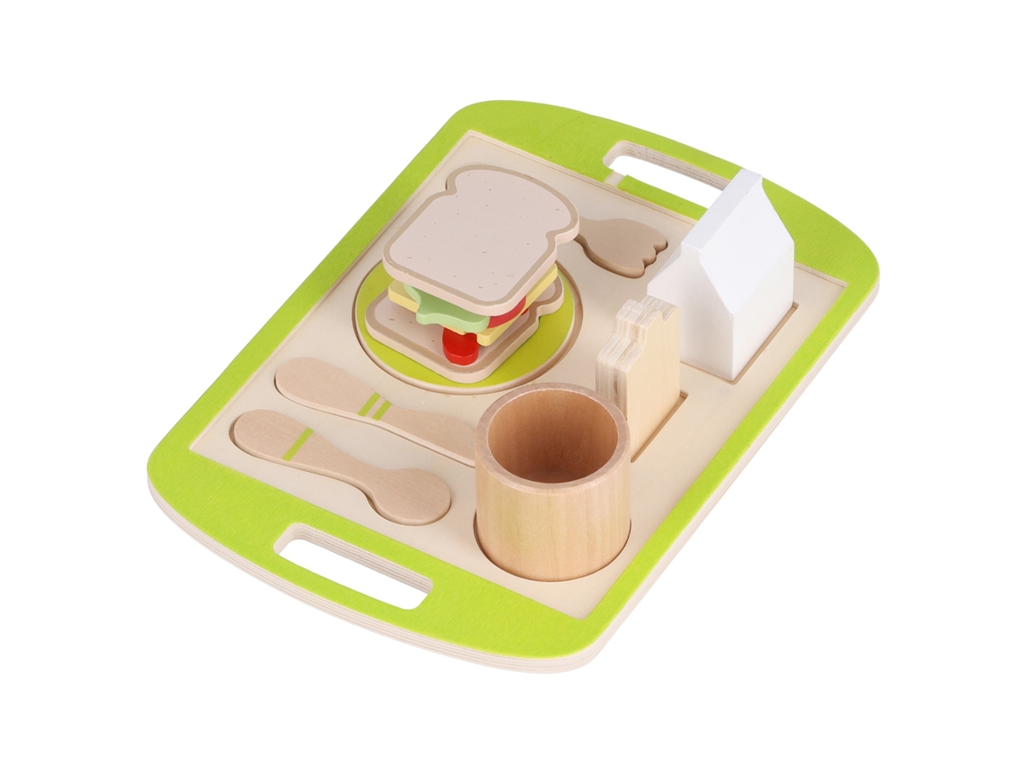 Juego De Cocina De Madera Para Niños, Juego De Rompecabezas De Cocina De Imitación Con Accesorios.