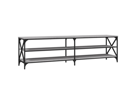 Mueble para TV madera contrachapada gris Sonoma VIDAXL (180 x 40 x 50 cm)