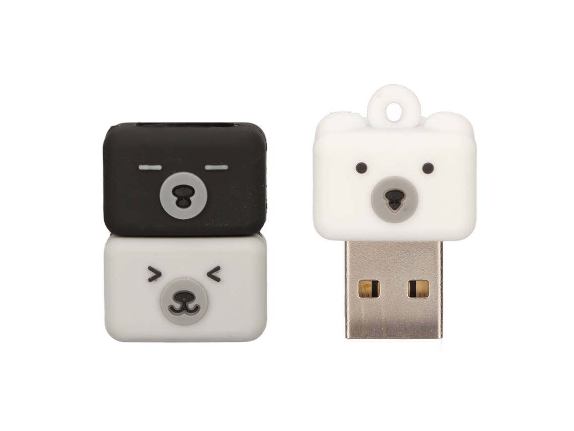 Llavero Usb Flash Drive Animado Oso 32gb Usb2.0 Plug And Play Resistente A Impactos Para Pc