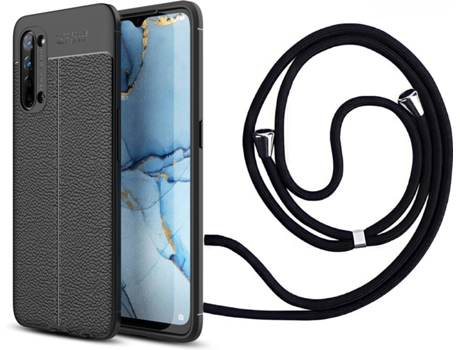 Funda Oppo Find X2 LITE Rugged Leather con Collar Negro