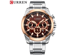 Reloj De Pulsera Moderno Para Hombre, Resistente Al Agua, Multifuncional, Con Seis Manecillas Y Correa De Acero Inoxidable.
