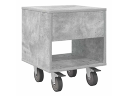 Maison Exclusive - Mesita De Noche Gris Concreto 40,5 X 40 X 48 Cm