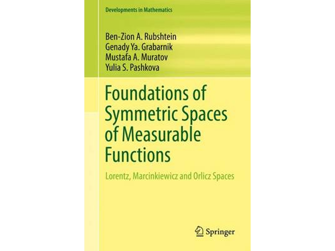 Libro Foundations of Symmetric Spaces of Measurable Functions (Inglés)