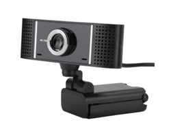 Cámara de computadora A5 720P HD enfoque manual giratorio plegable Negro IKIKSO
