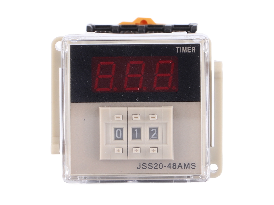 Relé Temporizador De Retardo De Encendido Jss20‑48ams Con Display Digital 1‑999s Ac 220v