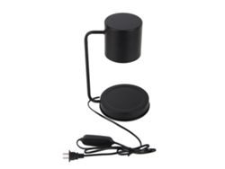 Lámpara De Metal Regulable Con Temporizador Para Velas Aromáticas, Ideal Para El Dormitorio - Negra