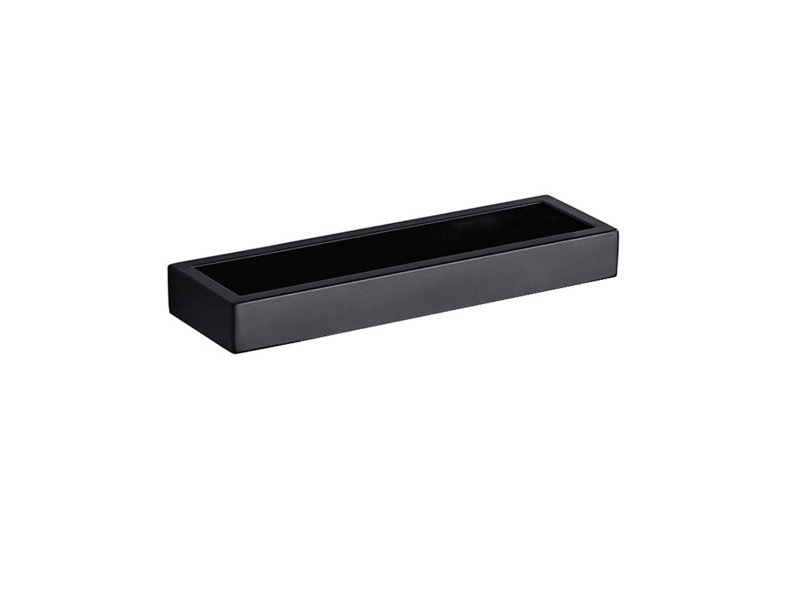 VVJIJILLY Toalheiro Preto Sem Perfuração, 20cm, Em Inox Autocolante Para Casa De Banho E Cozinha