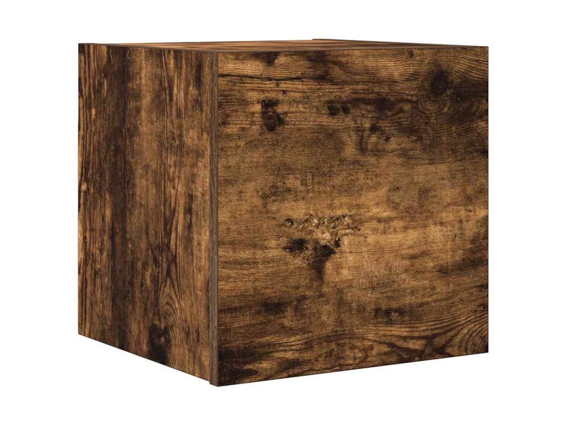 Mueble de TV de pared MAISON EXCLUSIVE en roble ahumado (30,5 x 30 x 30 cm)