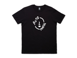 Automatic Face Logo (black) T-shirt Rockinstone Unisex Adults Best Sellers Size:m