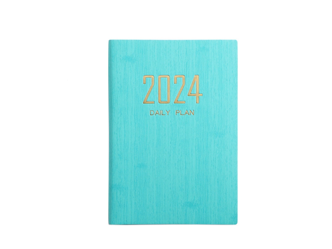 Agenda 2024 con tapa flexible, agenda semanal 2024, planificador diario 2024 Kofihety