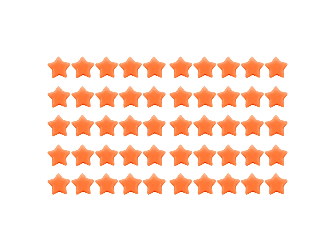 50 Cuentas Acrílicas Sueltas En Forma De Estrella Para Manualidades Y Joyería (pulseras Y Collares).