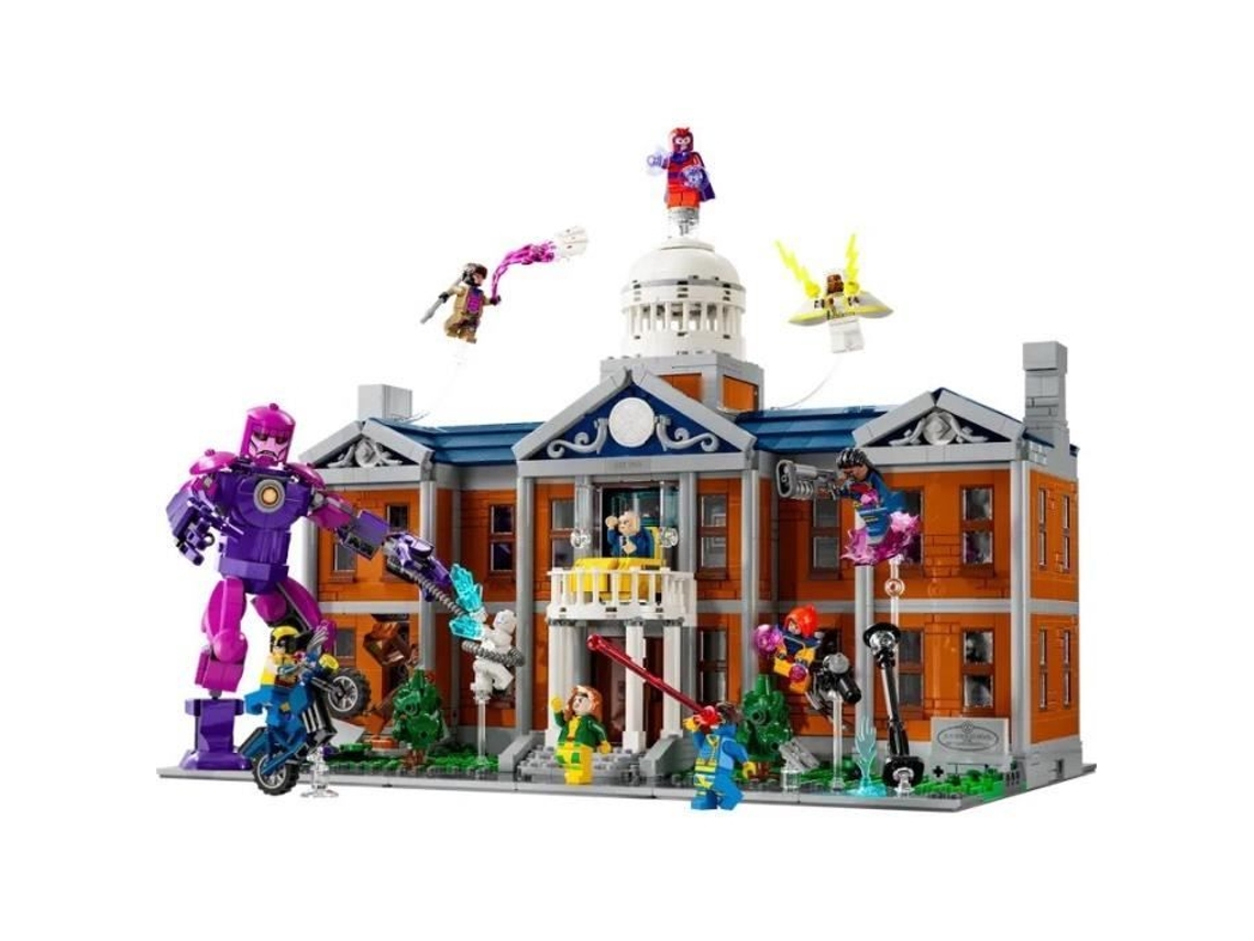 Marvel X-Men: El Instituto Xavier, set de construcción para adultos con minifiguras, incluidos Lobezno y el Profesor X para Lego