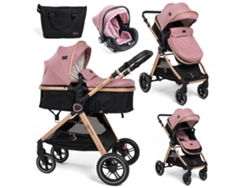 Carrito de Bebé Tres Piezas 3 en 1Silla de Paseo para NiñosCarricoche de 3 Piezas0-22kgNicea BEBELISSIMO
