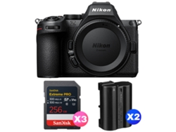 Z5 II + 3 tarjetas Sandisk Extreme Pro UHS II SDXC de 256 GB + 2 cámaras Nikon EN EL15C + libro electrónico “20 consejos para fotos impresionantes” NIKON