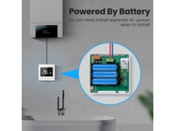 Termostato inteligente Tuya ZigBee con batería de bajo consumo, controlador de temperatura para caldera de agua a gas, compatible con Alexa y Google Home.