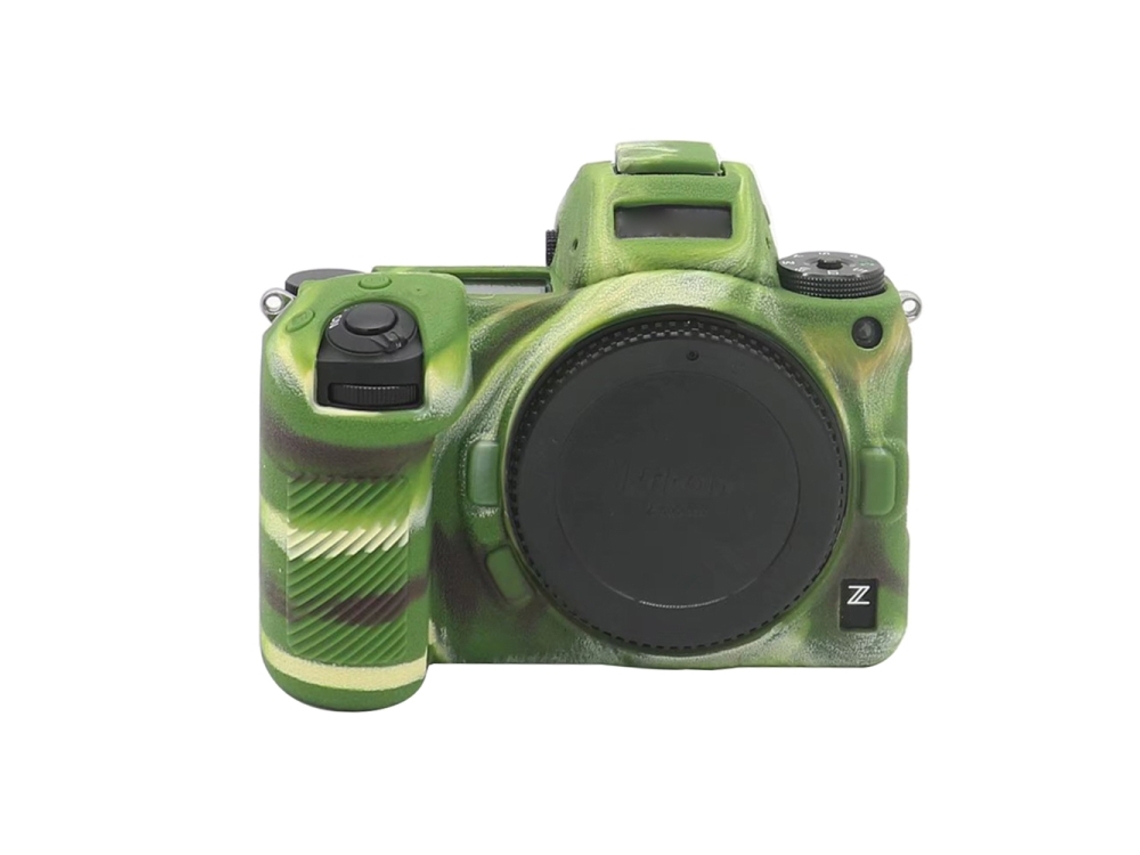 Funda protectora de silicona suave para Nikon Z7 II camuflaje Zruxe