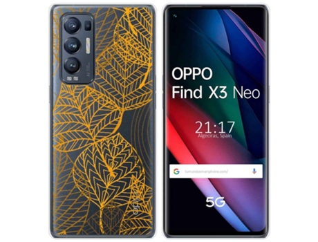 Carcasa Oppo Find X3 Neo TUMUNDOSMARTPHONE Dibujos Transparente