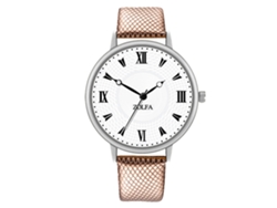 Elegante Reloj De Pulsera Para Mujer Con Cuarzo Y Correa De Cuero Marrón.