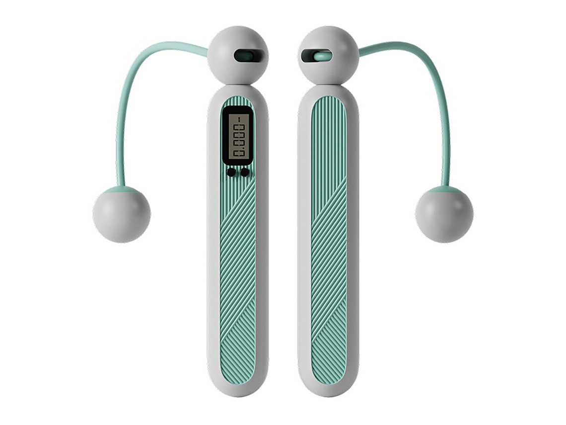 Cuerda Para Saltar Inalámbrica Con Contador De Peso, Fitness, Examen De Ingreso Escolar, Azul Hielo