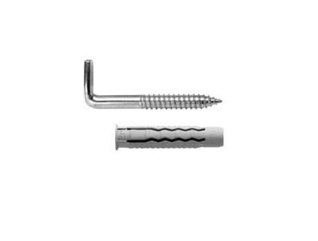 Kit Sanitario Alcayata Con Taco Ø 12 x 60 mm Fijación Calentadores / Termos de Agua WOLFPACK LINEA PROFESIONAL