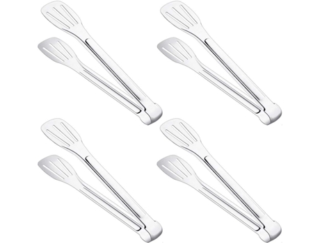 4 Pinzas de Cocina de Acero Inoxidable Pinzas de Servir Pinzas de Buffet para Barbacoa, Ensalada, Parrilla, Horno y Freír - 9 Pulgadas VOINEE