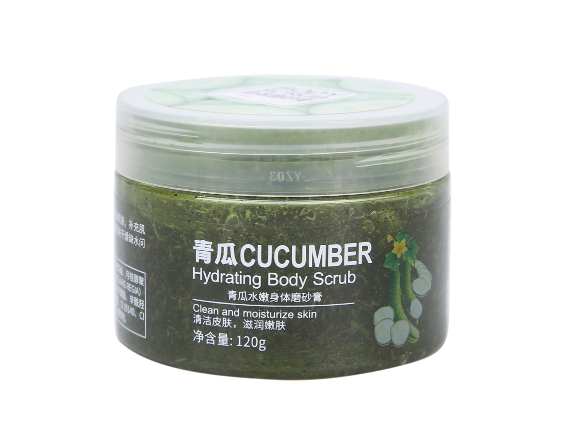 Loción corporal exfoliante e hidratante con partículas vegetales naturales 120 g