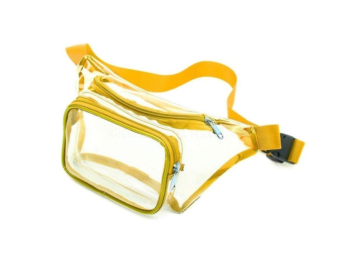 Bolsa De Cintura Transparente Impermeable Para Mujer Y Hombre, Viajes, Playa, Eventos, Conciertos Pvj Amarillo
