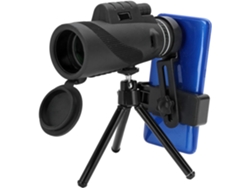 Lente para teléfono móvil de 50 x 60 mm, telescopio, lente con zoom para cámara de smartphone Ikikso (negro)