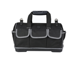 Bolsa De Herramientas Manual Gris Con Fondo De Plástico, 17 Pulgadas, Para Fontaneros Y Electricistas, 395x280x210 Mm