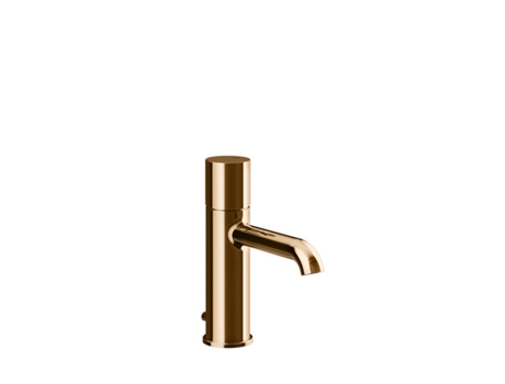 Mezclador monomando para lavabo Gessi Habito, con caño, con descarga de emergencia, proyección de 131 mm, UNITO, 70001