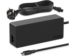 Cargador USB C de 100 W, fuente de alimentación tipo C para MacBook Pro/Air, Lenovo, Thinkpad, Dell, Latitude, Chromebook