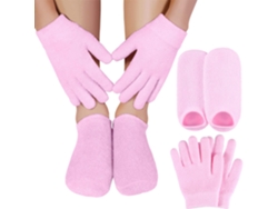 Juego De Guantes De Gel Hidratante Para Manos Y Pies, Cuidado Blanqueador, Tratamiento De Spa De Belleza.