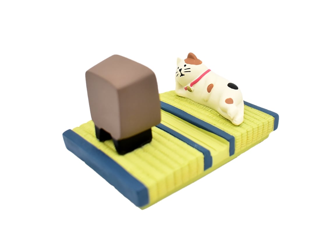 Soporte de mesa para teléfono Baok, ligero y estable, de resina, con diseño de gato, universal para todos los teléfonos móviles.