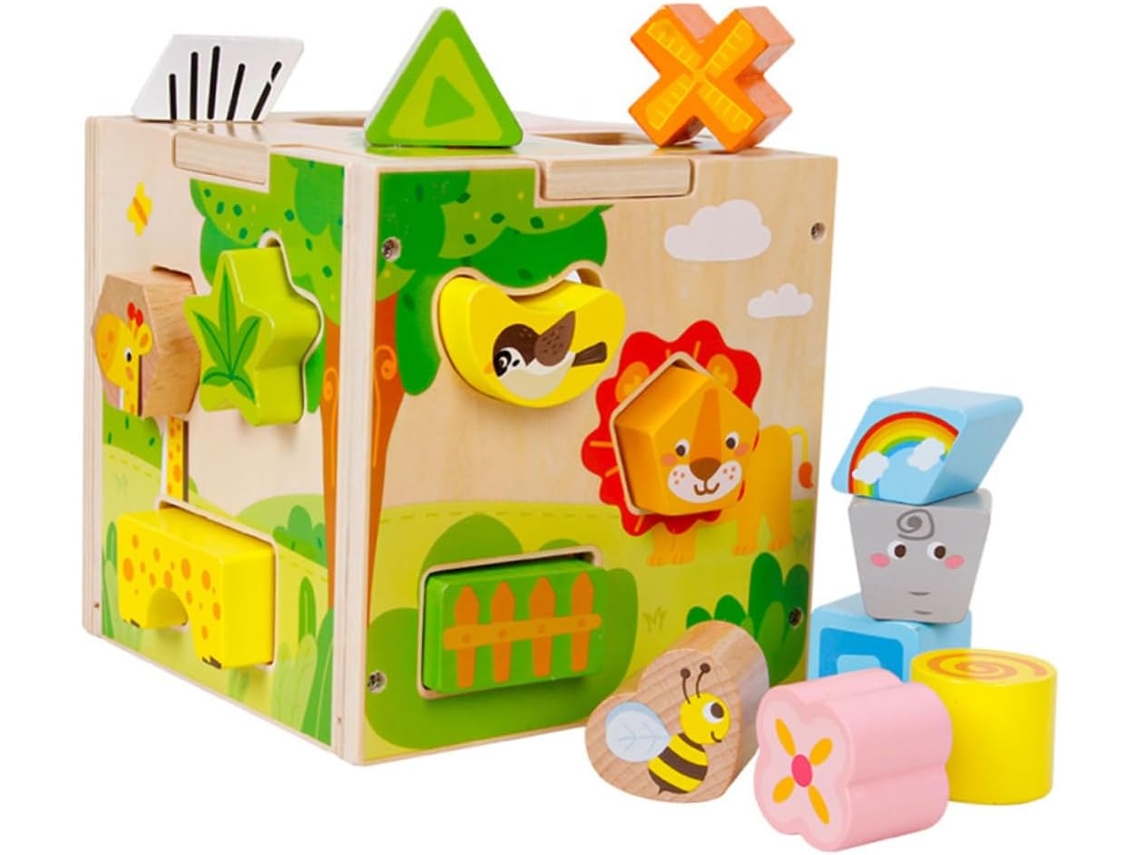 Juguete Educativo Para Niños Y Niñas, Divertido Juego De Rompecabezas De Formas, Color Verde