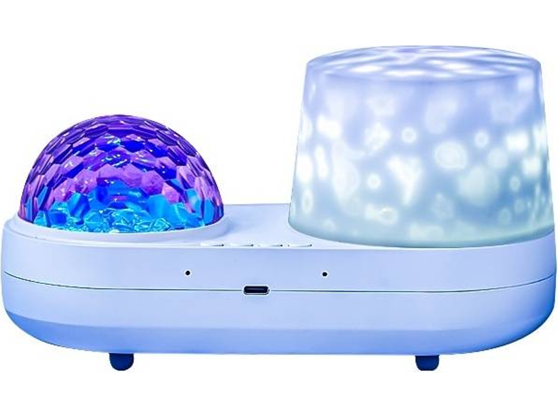 Proyector de luz nocturna oceánica, proyector de galaxia para niños, proyector de estrellas nebulosa con cable USB (blanco)