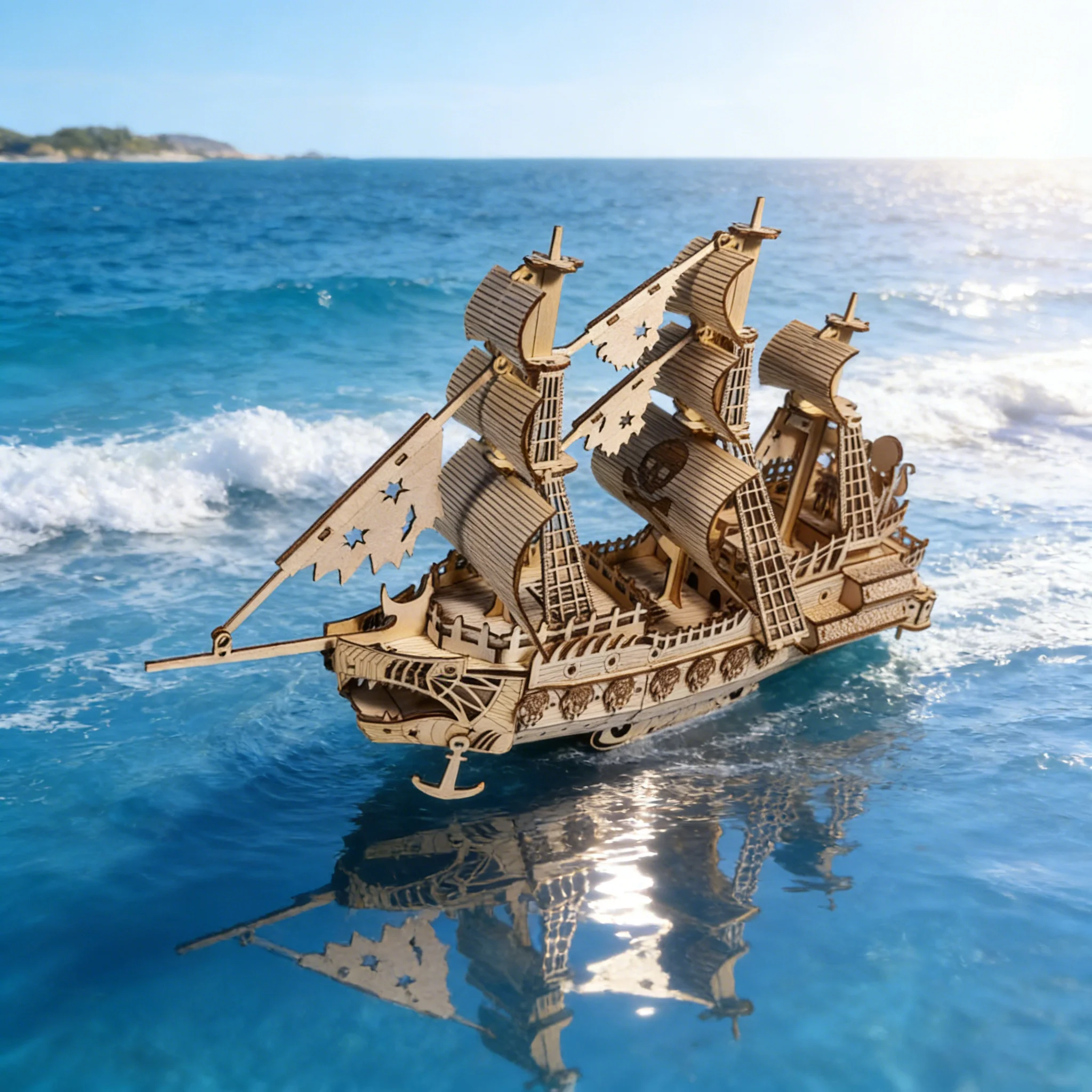 Rompecabezas De Madera 3d De Un Barco Holandés, Maqueta A Escala, Kit De Montaje.