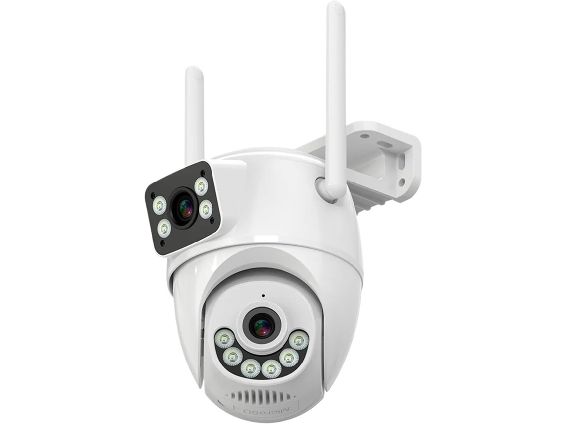 Cámaras De Seguridad Wifi Hd Para Exteriores De 8 Mp Con Seguimiento Automático Y Pantalla De Doble Lente.