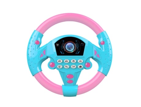 Volante Simulación Coche, Sonido Eléctrico Juguete Bebé, Rosa LUGA