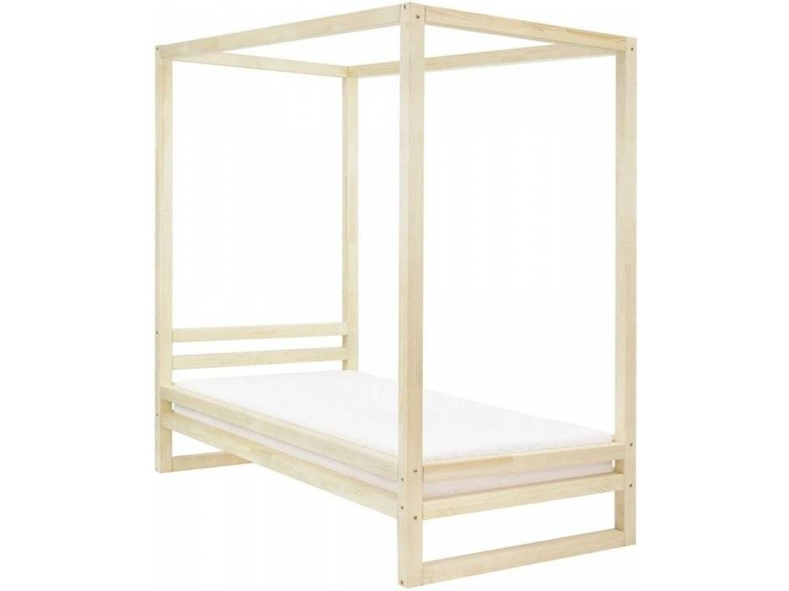 Cama BENLEMI Baldee (Marrón - Madera - Compatible con colchón: 90x200 cm)