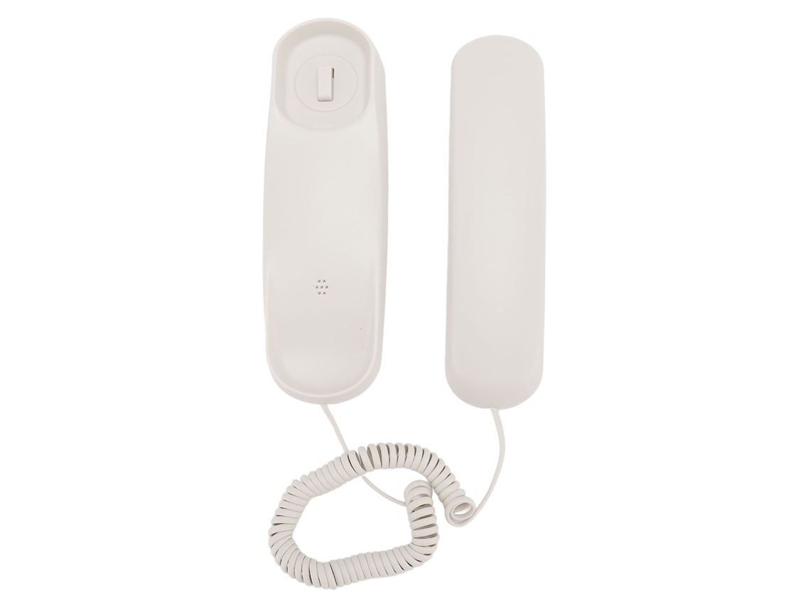Teléfono Fijo De Pared Con Interfaz Retro, Práctico Para Hoteles Y Residencias, Color Blanco.