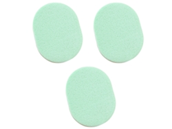 Esponjas limpiadoras faciales ovaladas, exfoliantes, desmaquillantes y borlas para polvos