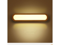 Lámpara De Pared Led Nórdica En Madera Maciza – Largo 43