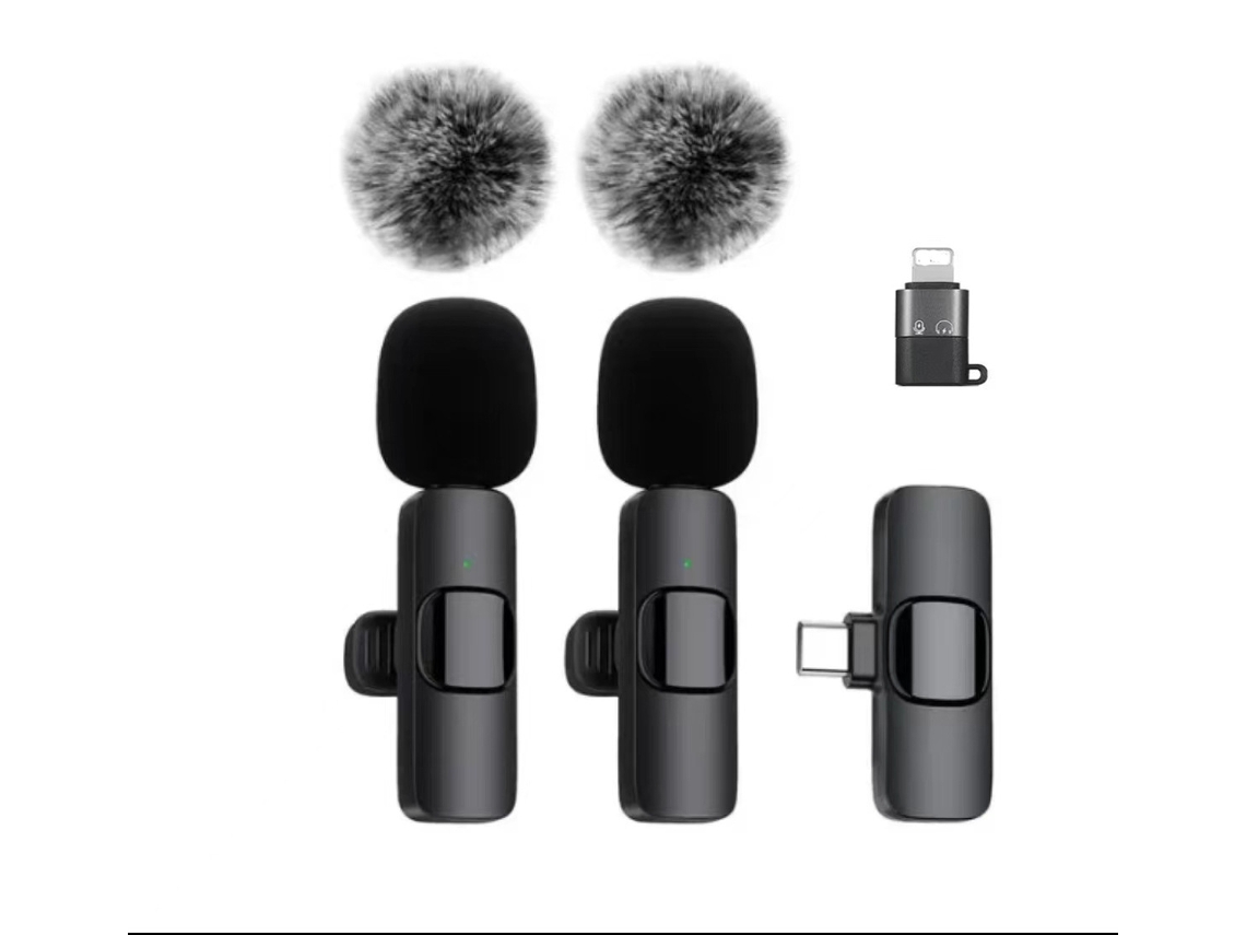 Micrófono Lavalier Inalámbrico Compatible Con Iphone Y Android Cuich