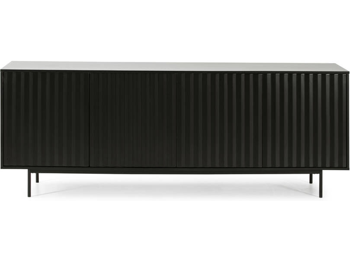 Aparador BAZAR MONDIALE Sierra (Negro - 211x47x80 cm)