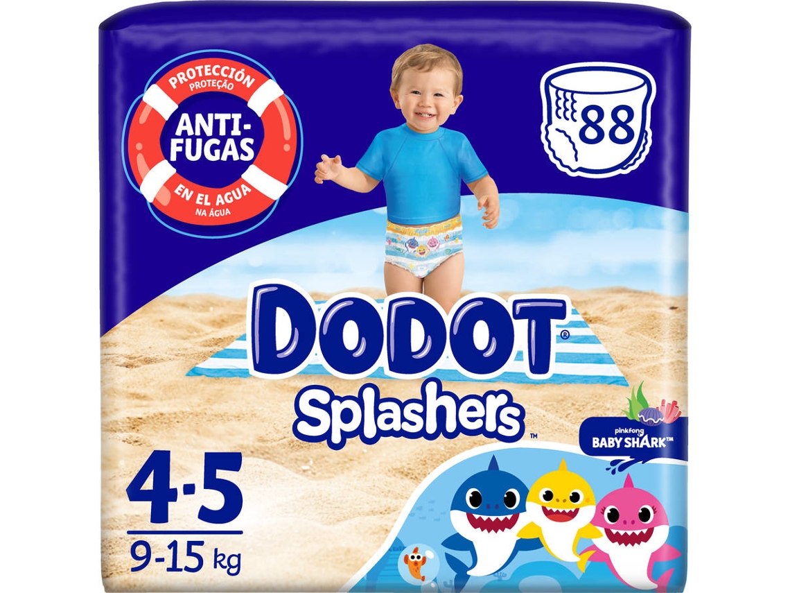 Pañales DODOT Splashers (T4 - 88 Unidades - Pack 11x8 Unidades)