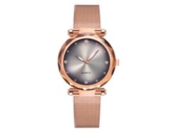 Reloj De Pulsera De Cuarzo Para Mujer Vansvar Con Correa De Aleación Gris De Moda.