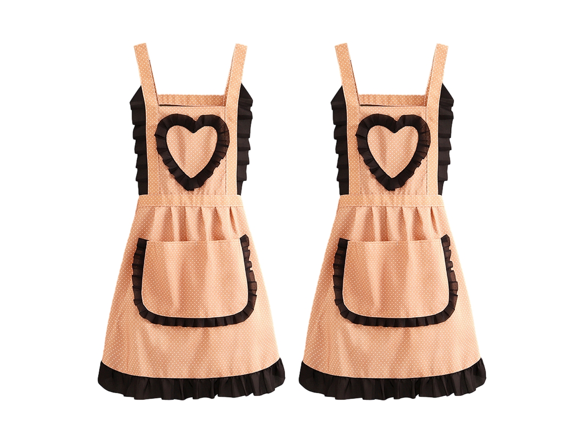 Delantal De Cocina De Lona, 2 Piezas, Femenino, Antiadherente, Transpirable, Resistente Al Desgaste, Moda, Ropa De Trabajo Para Adulto