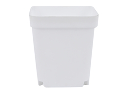 Jarrón decorativo blanco para plantas suculentas, jardín y balcón.